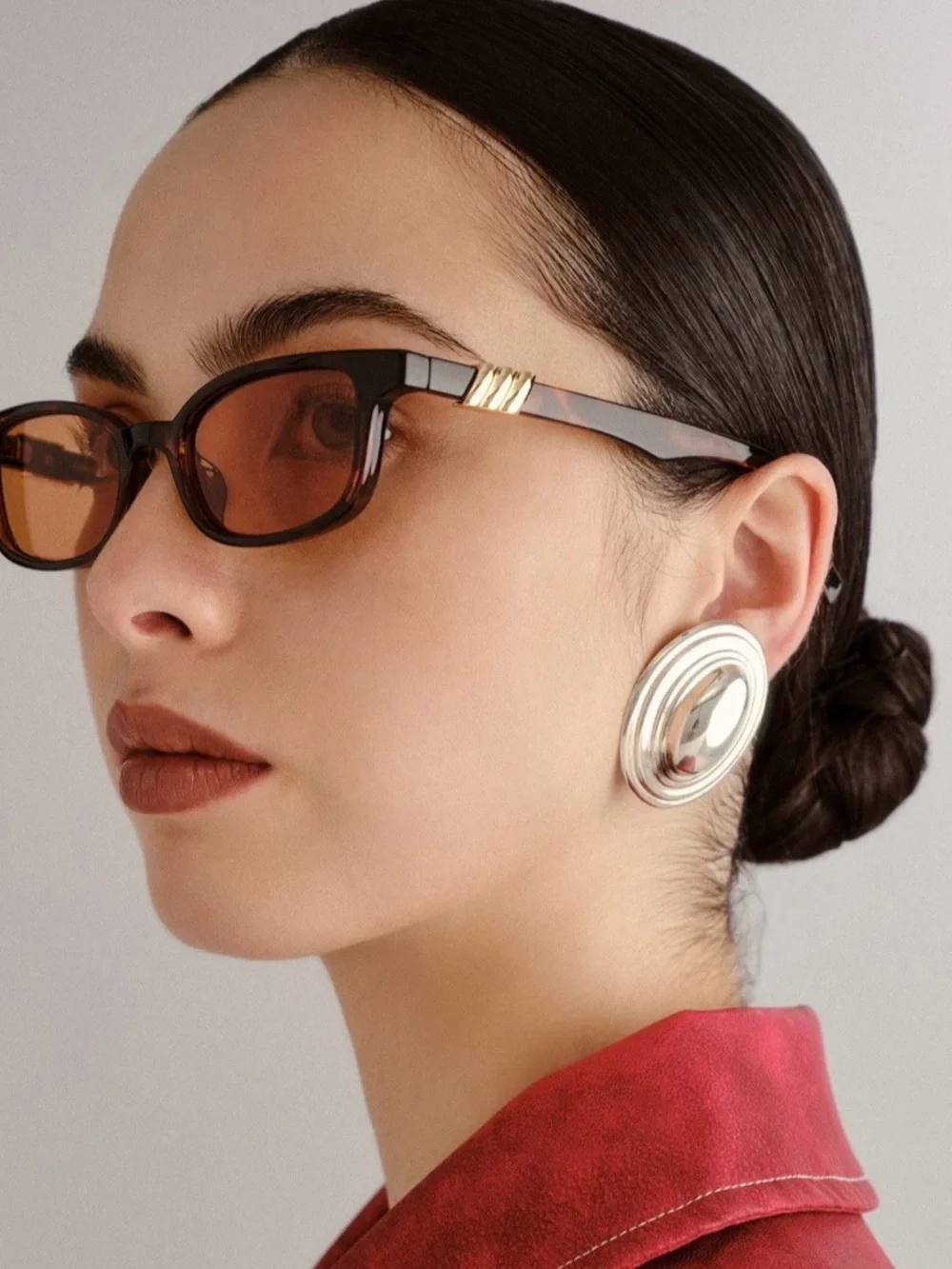 Le Specs Tortoiseshell Sunglasses with Amber Lenses